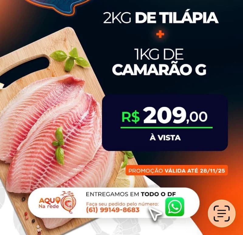 Tilápia e Camarão